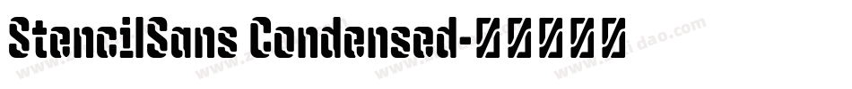 StencilSans Condensed字体转换